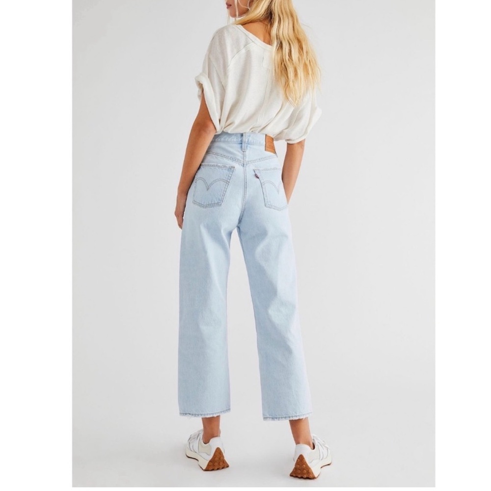 Levi's Ribcage Straight Ankle Jeans Women's Light Wash Denim size 30